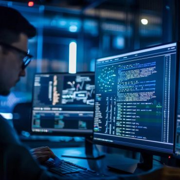 IT professional monitoring cybersecurity threats related to Windows 10 end of life